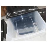 IRIS 17 Quart Stacking Drawer 4 Pack in Black