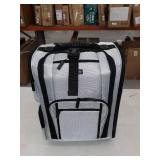 Byootique Rolling Makeup Train Case Side Pockets Cosmetic Backpack Pouch Travel