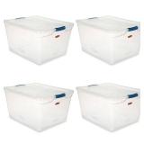 RUBBERMAID RMCC410001 Storage Tote,10 1/4 gal Volume