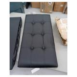Youdesure Folding Storage Ottoman Bench, Faux Leather Footrest