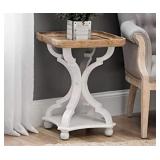 COZAYH Rustic Farmhouse Tray Top End Table, SKU#: F03006