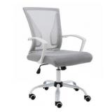 Modern Home Zuna Mid-back Office Chair- white/gray