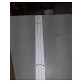 Three White Floating Shelves