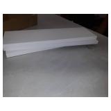 Three White Floating Shelves