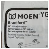 Moen Brantford Brushed Nickel 18" Designer Grab Bar