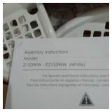 BATHTUB 4 STORAGE W/ POLES - WHITE