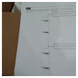 BATHTUB 4 STORAGE W/ POLES - WHITE