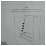 BATHTUB 4 STORAGE W/ POLES - WHITE