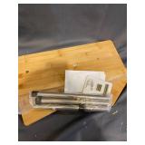 HYNAWIN 3 TIER CORNER SHELF BAMBOO AND METAL STORAGE SPICE RACK