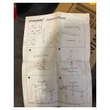 HYNAWIN 3 TIER CORNER SHELF BAMBOO AND METAL STORAGE SPICE RACK