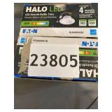 Halo Recessed Lighting RL460WH930 4" 3000K White LED Baffle-Trim Module SET OF 2