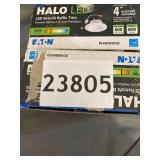 Halo Recessed Lighting RL460WH930 4" 3000K White LED Baffle-Trim Module SET OF 2