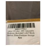 DIY Bookcase 9 Cube Blue