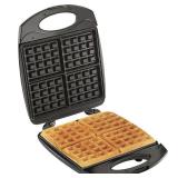 Hamilton Beach Removable Grid Belgian Waffle Maker 800 Watts Black/Silver 26031