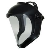 Honeywell Uvex Bionic Face Shields, Hardcoat/Antifog, Clear/Black Matte