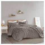Intelligent Design Malea Full/Queen 3-Pc. Shaggy Faux Fur Comforter Set Bedding