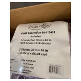 Heritage Club Ultra Soft - Sierra - Hypoallergenic - for Boys and Girls - All Season Breathable 3 Piece Kids and Teen Solid Pintuck Comforter Set - Alternative Microfiber -, Full, Purple