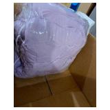 Heritage Club Ultra Soft - Sierra - Hypoallergenic - for Boys and Girls - All Season Breathable 3 Piece Kids and Teen Solid Pintuck Comforter Set - Alternative Microfiber -, Full, Purple