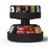 Mind Reader - Supreme Lazy Susan Snack Organizer - Black