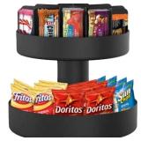 Mind Reader - Supreme Lazy Susan Snack Organizer - Black
