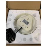 BELLA 1.5 Liter Electric Ceramic Tea Kettle with Boil Dry Protection & Detachable Swivel Base, Silver Foil