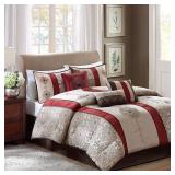 Madison Park Donovan 7-Pc. Medallion Jacquard King Comforter Set Bedding