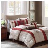 Madison Park Donovan 7-Pc. Medallion Jacquard King Comforter Set Bedding