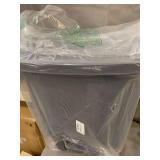 Rubbermaid Step-On Trash Can Wastebasket, Gray, 8.3 -gallon (FG284187CYLND)
