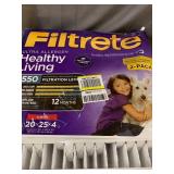 3M Filtrete Ultra Allergen Reduction Filter Slim Fit 20x25x4 2-Pack