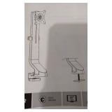 SINGLE MONITOR LOW PROFILE FLAT-CLAMP MOUNT BLACK ( P/N 34302)