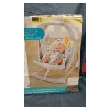 Fisher-Price - Deluxe Take-Along Swing & Seat - White/Blue/Black/Yellow