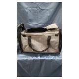 PETMAKER PORTABLE PET KENNEL ON CASTERS GREY/ BLACK