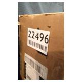 Nathan James Hylie Nailhead Wood Pub-Height Counter Bar Stool 24" Beige Fabric Cushion Light Brown Finish