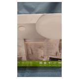 Homewerks Worldwide 50 CFM Ceiling No Cut Installation Bathroom Exhaust Fan with LED Light, White