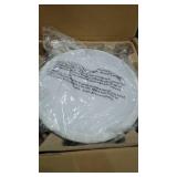 Homewerks Worldwide 50 CFM Ceiling No Cut Installation Bathroom Exhaust Fan with LED Light, White