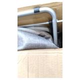 AMAZON BASICS STAIR CLIMBING LAUNDRY HAMPER CONVERTS INTO DOLLY 38" HANDLE GREY ( ASIN#: B081O8TT3W)