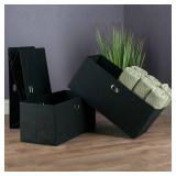 Winsome Torino 3-Pc Set Folding Fabric Baskets