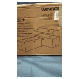 Winsome Torino 3-Pc Set Folding Fabric Baskets