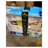 Medline Steel Rollator Walker, Folding Rolling Walker, 6" Wheels, 350lb Weight Capacity, Burgundy Red Frame