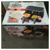 Ninja - Foodi 6-in-1 10-qt. XL 2-Basket Air Fryer with DualZone Technology - Grey