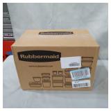 Rubbermaid Easy Find Vented Lids Food Storage Containers, Set of 8 (16 Pieces Total) Plastic ConatinersReusable & Stackable Meal Prep Containers, Racer Red