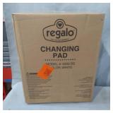 Regalo Baby Basics Infant Foam Changing Pad, White, Water Resistant, Safety Buckle, Easy Wipe Down Surface and Non-Skid Bottom