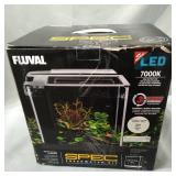 Fluval 2.6-Gallon Spec III Aquarium Starter Kit, White
