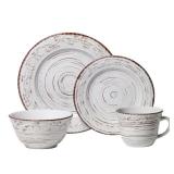 Pfaltzgraff Trellis White Stoneware 16-piece Dinnerware Set