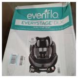 Evenflo EveryStage DLX All-in-One Convertible Car Seat, Solid Print Black