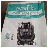 Evenflo EveryStage DLX All-in-One Convertible Car Seat, Solid Print Black