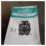 Evenflo EveryStage DLX All-in-One Convertible Car Seat, Solid Print Black