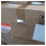 16" Kante Lightweight Modern Outdoor Concrete Square Planter Charcoal Black - Rosemead Home & Garden, Inc.