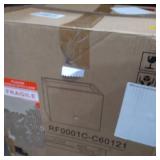 16" Kante Lightweight Modern Outdoor Concrete Square Planter Charcoal Black - Rosemead Home & Garden, Inc.