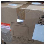 16" Kante Lightweight Modern Outdoor Concrete Square Planter Charcoal Black - Rosemead Home & Garden, Inc.